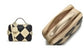Radley London York Avenue Checkerboard Mini Bolsa Transversal Feminina com Zíper, Bege, Tamanho Único