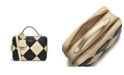 Radley London York Avenue Checkerboard Mini Bolsa Transversal Feminina com Zíper, Bege, Tamanho Único