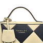 Radley London York Avenue Checkerboard Mini Bolsa Transversal Feminina com Zíper, Bege, Tamanho Único