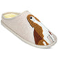 Pantufas bordadas Radley &amp; Friends femininas da Radley London, bege, tamanho 10 M