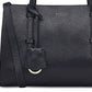 Bolsa de mão feminina Radley London Albert Street com zíper, preta, tamanho médio