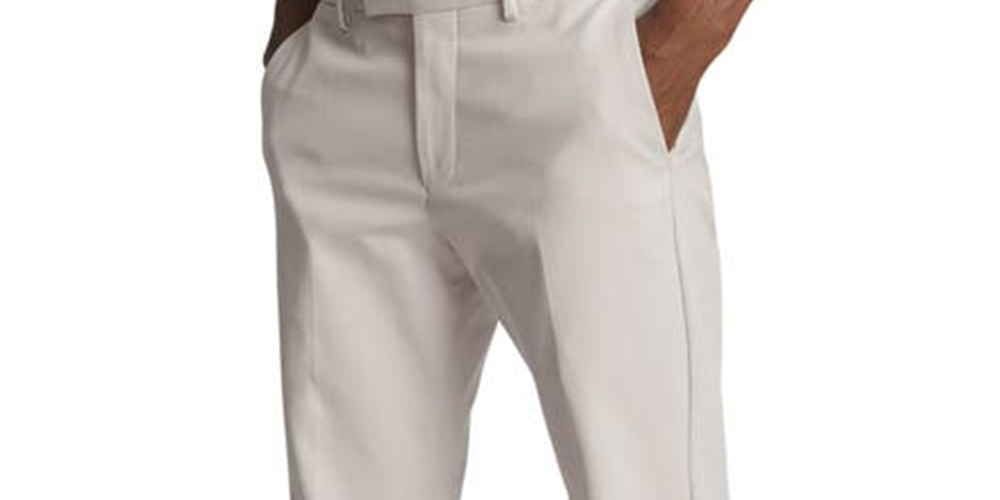 Calça Chino Eastbury Slim Fit Stretch de Algodão Cinza Tamanho 30 para Homem Reiss