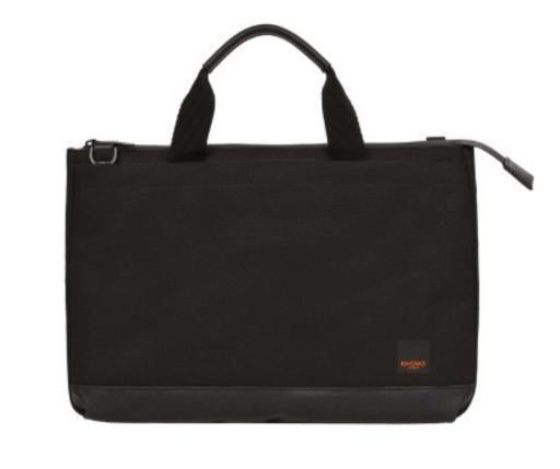 Knomo London Shoreditch Top Zip 12 polegadas Tablet Laptop Slim Maleta Preta Tamanho Regular