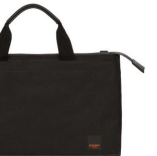 Knomo London Shoreditch Top Zip 12 polegadas Tablet Laptop Slim Maleta Preta Tamanho Regular