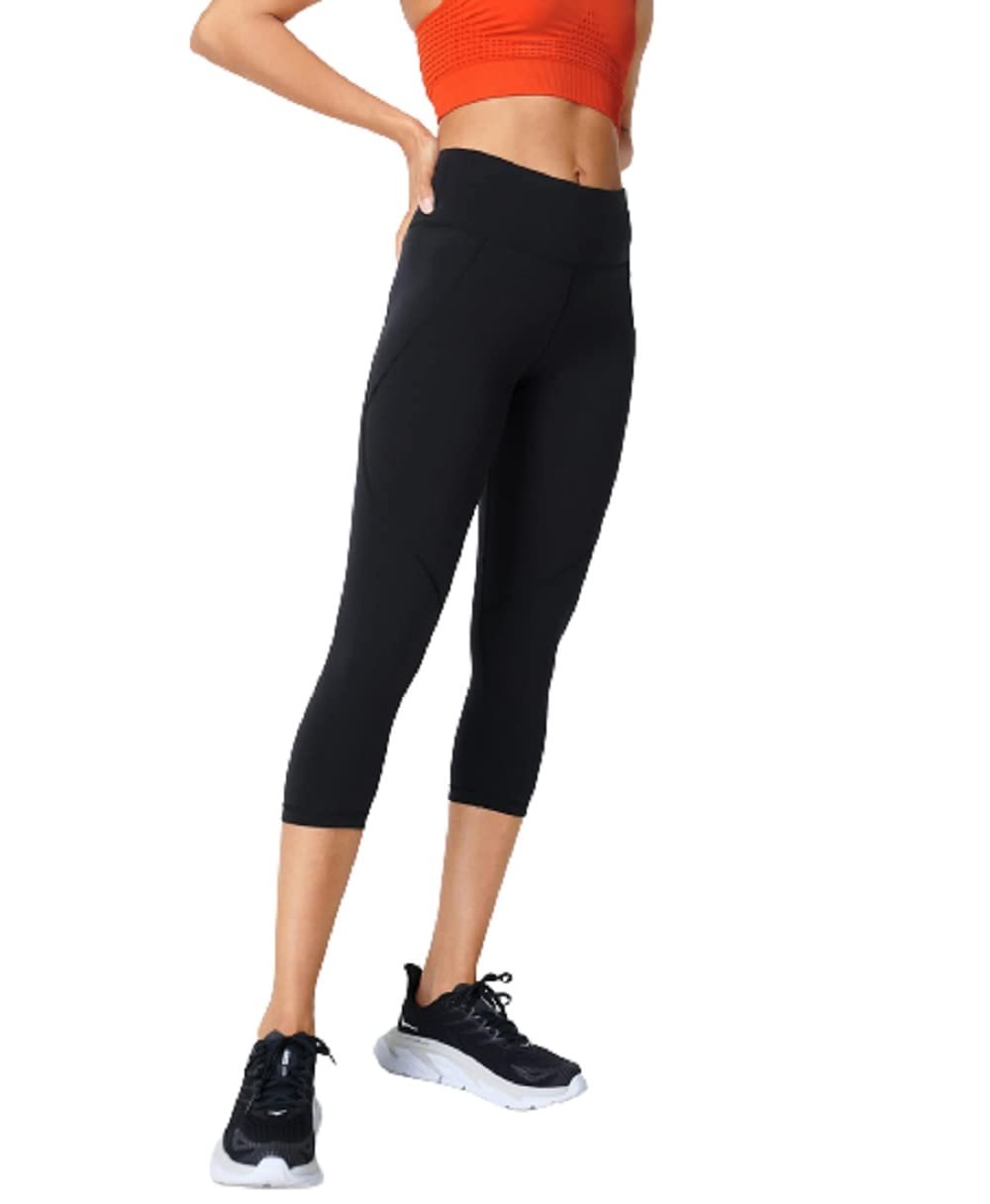 Leggings curtas de treino Sweaty Betty Black Power para mulheres, tamanho pequeno