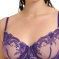 Calcinha íntima feminina Bluebella Marseille, roxa, tamanho 6