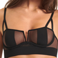 Sutiã Balconette Orla Mesh Feminino Bluebella 41578 Preto Tamanho 36A
