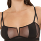 Calcinha fio dental feminina Bluebella Orla Mesh, preta, tamanho extragrande