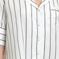 Conjunto de pijama curto listrado Alma feminino Bluebella, branco, tamanho 6
