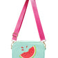 Bolsa transversal feminina Skinnydip Millie Camera laranja tamanho regular
