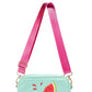 Bolsa transversal feminina Skinnydip Millie Camera laranja tamanho regular