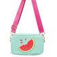 Bolsa transversal feminina Skinnydip Millie Camera laranja tamanho regular