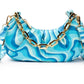 Bolsa de ombro transversal feminina Skinnydip London Devyn, azul, tamanho regular