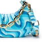 Bolsa de ombro transversal feminina Skinnydip London Devyn, azul, tamanho regular