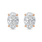 Diana M Jewels - 8.00 Cts Lab Grown Oval Cut Stud Earrings