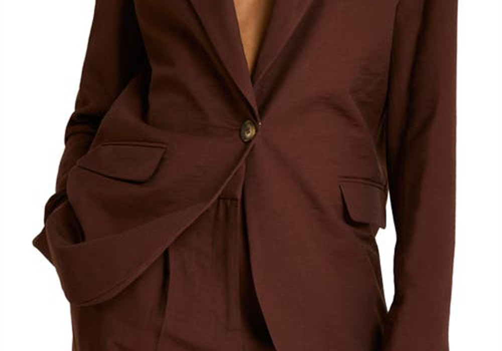 Blazer marrom escuro River Island - tamanho 6 dos EUA