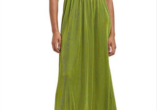 Vestido midi sem alças verde River Island feminino tamanho 4