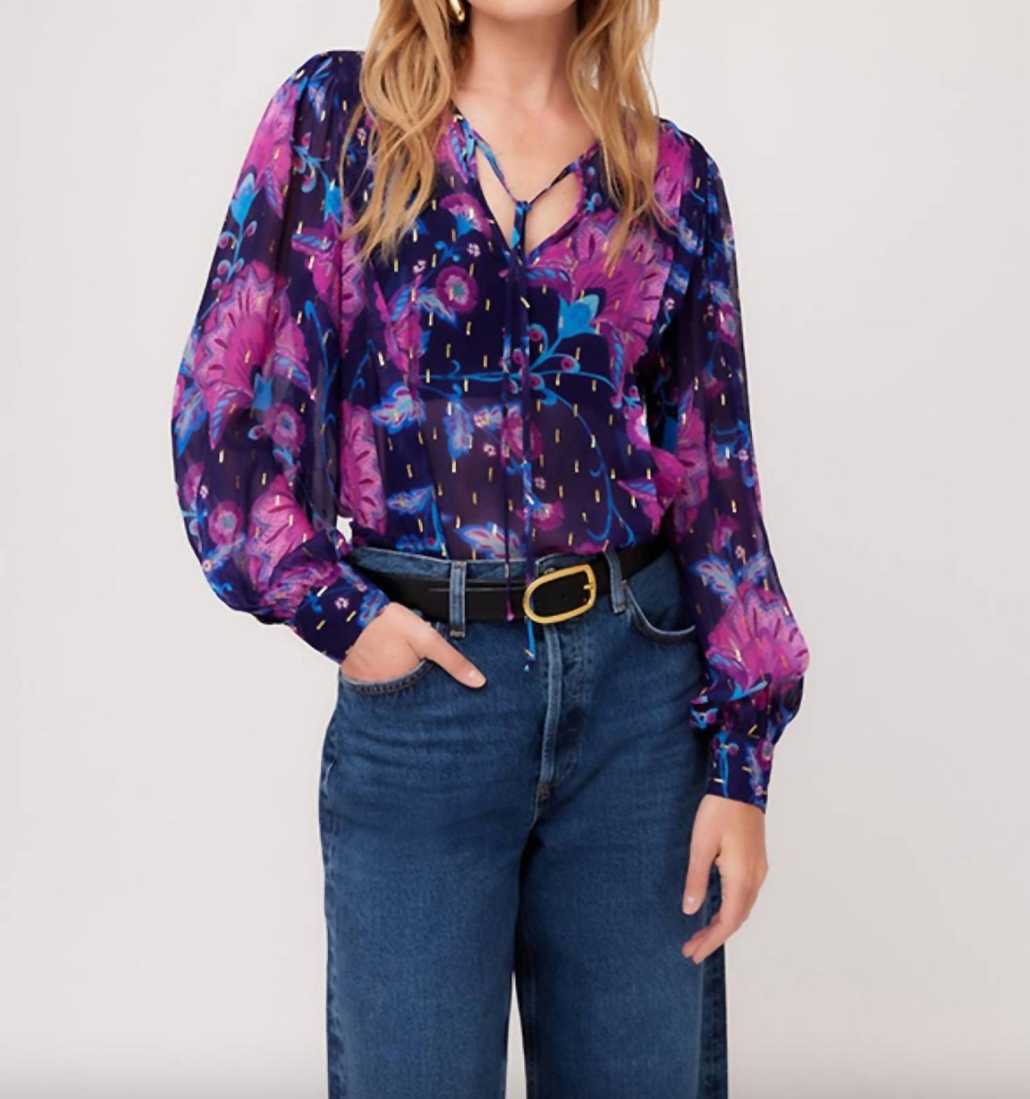 Fifteen Twenty - Pleated Tie Top