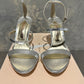 Sophia Webster Sandálias femininas de salto alto Rosalind Almond Toe Crystal Star, cinza, tamanho 7,5