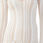 Suéter listrado Kisha XS 4Th &amp; Reckless - Nude/Branco