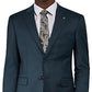 Jaqueta de lã lisa Debonair masculina Ted Baker, azul, tamanho 38
