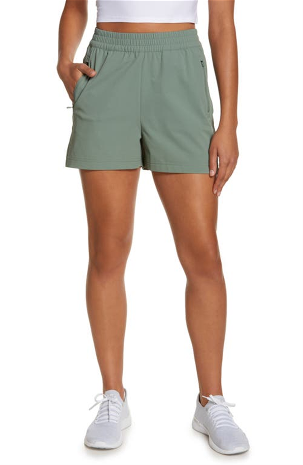 Shorts de caminhada femininos Sweaty Betty Heath Green Summit tamanho X-G