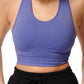 Sutiã esportivo pequeno Sweaty Betty Stamina em azul-centáurea