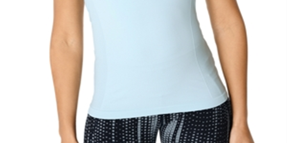 Camiseta regata feminina Sweaty Betty Athlete Workout, azul, tamanho X-S