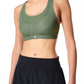 Sutiã esportivo feminino Sweaty Betty Heath Green Ultra Run tamanho 36DD
