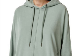 Moletom com capuz Sweaty Betty Luxe Fleece - Green Mist, tamanho GG