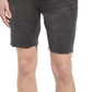 Shorts jeans Allsaints Switch Raw Hem em preto lavado