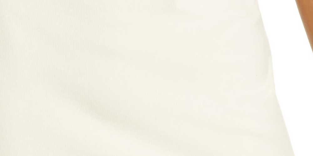 Saia de algodão elástico Jamie Allsaints feminina, branca, tamanho 2