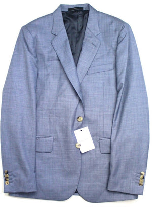 Terno Paul Smith Soho Sharkskin Extra Slim Fit Masculino Azul Tamanho 40