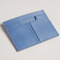 Porta-cartões de couro Samise feminino Ted Baker London, azul, tamanho regular