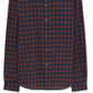Camisa xadrez sob medida masculina Paul Smith, azul, tamanho pequeno
