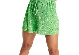 Shorts ASOS DESIGN com estampa floral verde médio, tamanho 0, EUA