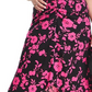 ASOS DESIGN Curve Tamanho 12W EUA Floral Franzido Assimétrico Midi Saia em Multi
