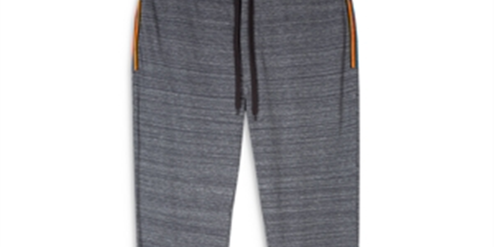 Calça jogger feminina Paul Smith de seda e caxemira, cinza, tamanho extragrande