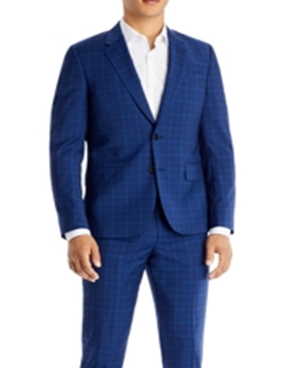Terno Paul Smith Masculino Soho Xadrez Extra Slim Fit Azul Tamanho 42