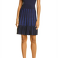 Vestido de patinadora Ted Baker London Julote Flippy Knit em azul marinho, tamanho 0
