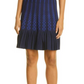 Vestido de patinadora Ted Baker London Julote Flippy Knit em azul marinho, tamanho 0