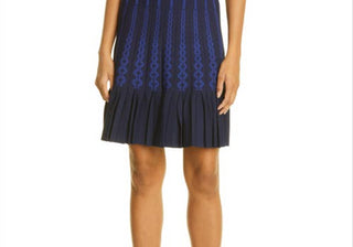 Ted Baker London Julote Flippy Knit Skater Dress in Navy , Size 0