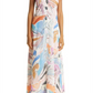 Vestido longo sem mangas Lizybet com decote em V e tamanho 3 da Ted Baker London Ivory