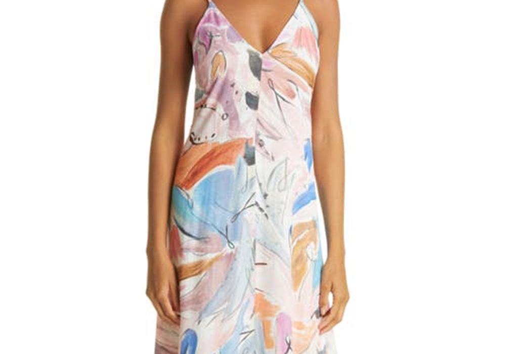 Vestido longo sem mangas Lizybet com decote em V e tamanho 3 da Ted Baker London Ivory