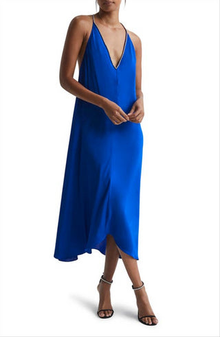 Reiss Women's Mila Embellished Slipdress Blue Size 6