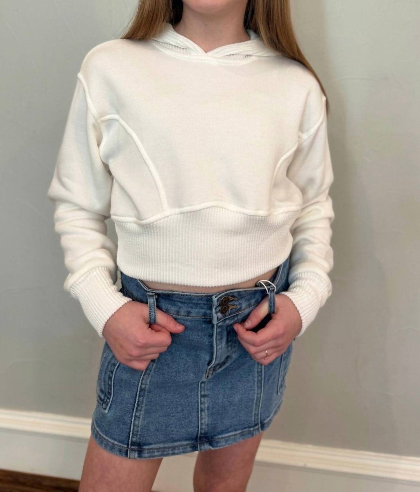 Love Daisy - Crop Hoodie Sweatshirt