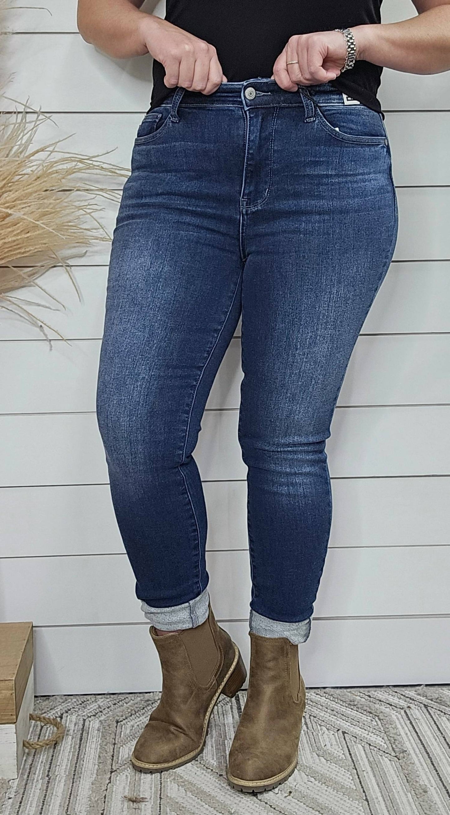 Judy Blue - Thermal Denim Skinny Jeans