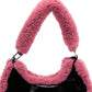 Bolsa de ombro feminina Skinnydip London Kiely Borg Trim, preta, tamanho regular