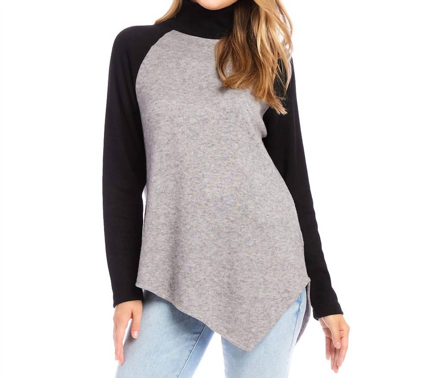 Karen Kane - Asymmetric Turtleneck Top