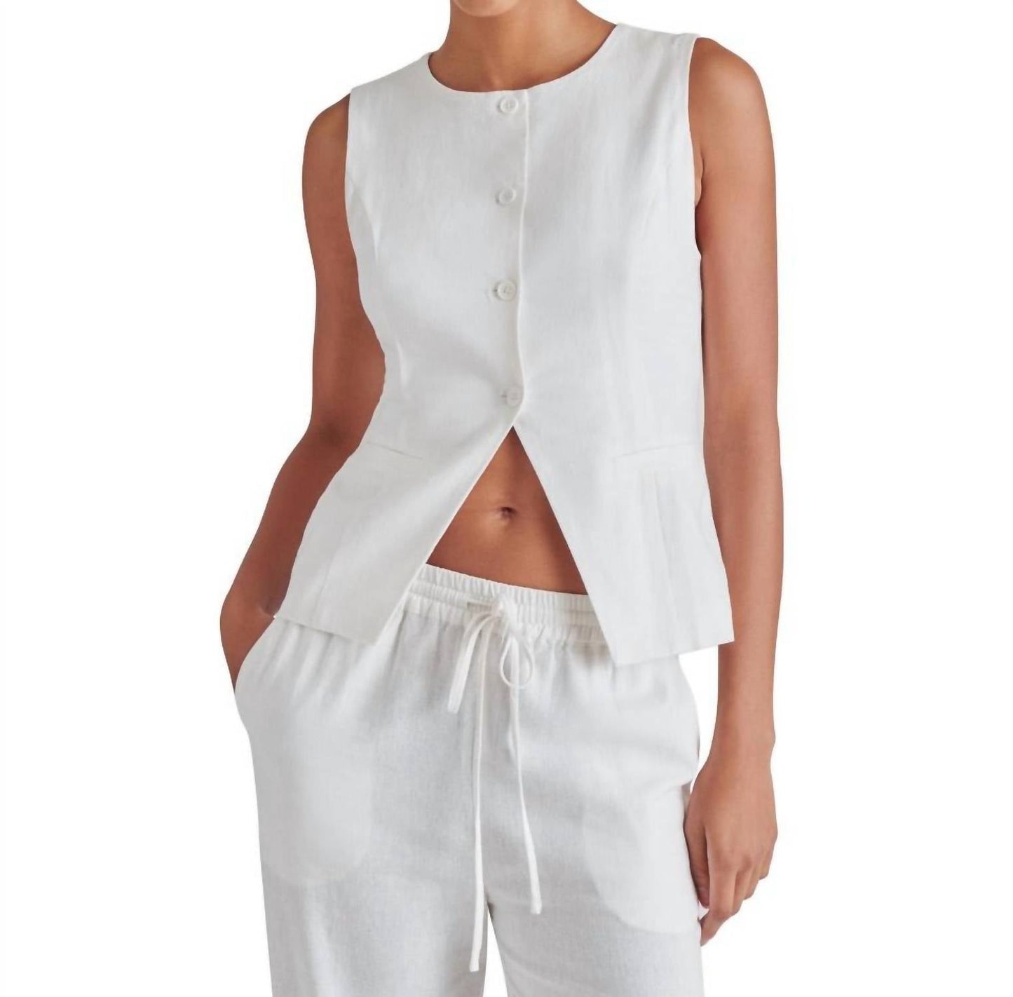 Steve Madden - Button Up Vest Top